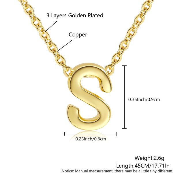 Minimalist Gold 26-Letter Pendant Necklace for Everyday Elegance - Image 24