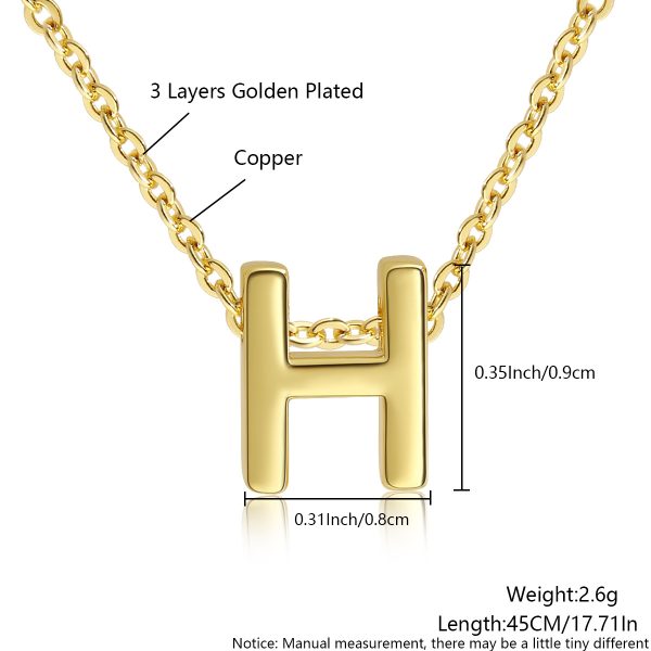 Minimalist Gold 26-Letter Pendant Necklace for Everyday Elegance - Image 13