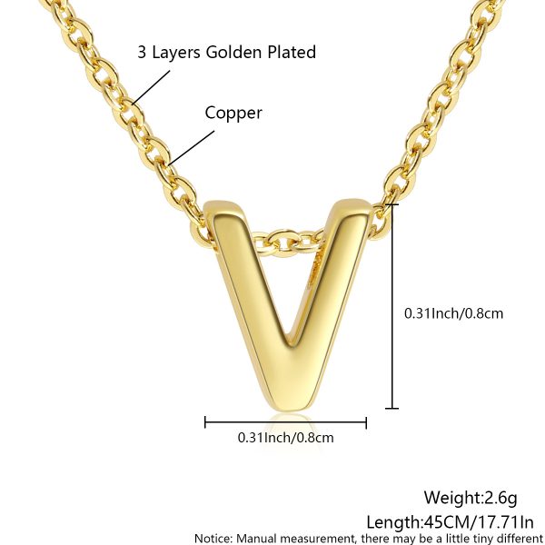 Minimalist Gold 26-Letter Pendant Necklace for Everyday Elegance - Image 27