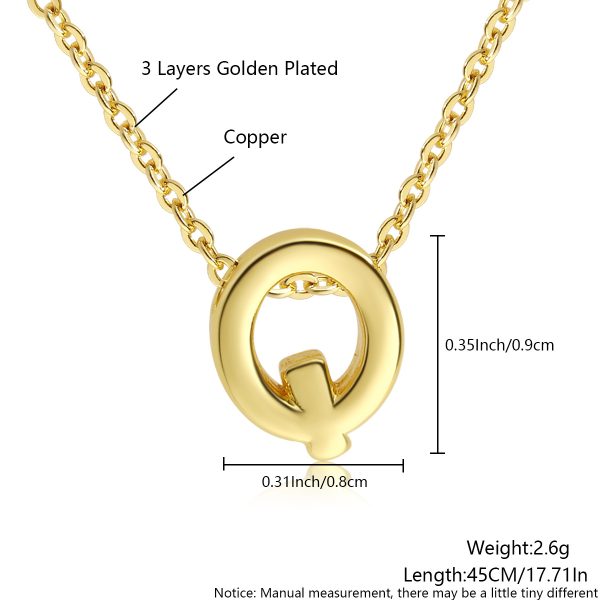 Minimalist Gold 26-Letter Pendant Necklace for Everyday Elegance - Image 22