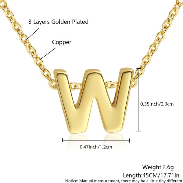 Minimalist Gold 26-Letter Pendant Necklace for Everyday Elegance - Image 28