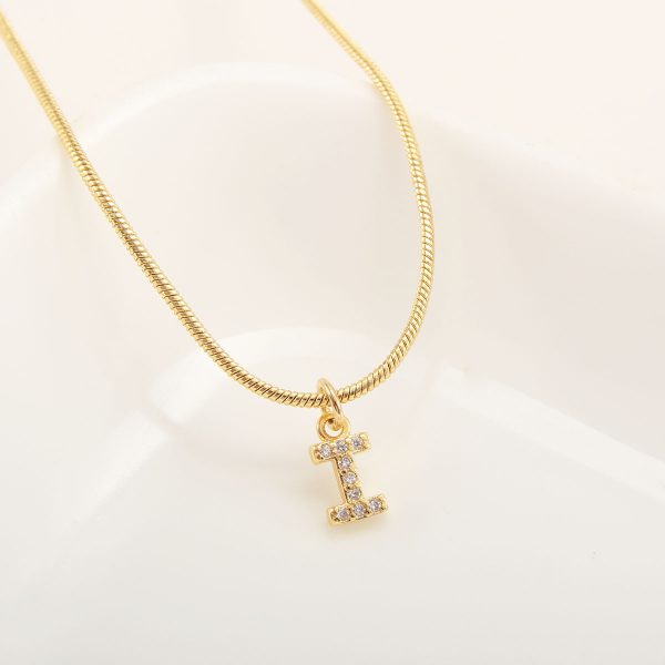 26-Letter Gold-Plated Zircon Pendant Necklace for Women - Image 14
