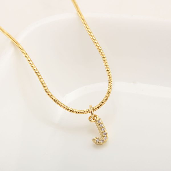 26-Letter Gold-Plated Zircon Pendant Necklace for Women - Image 15
