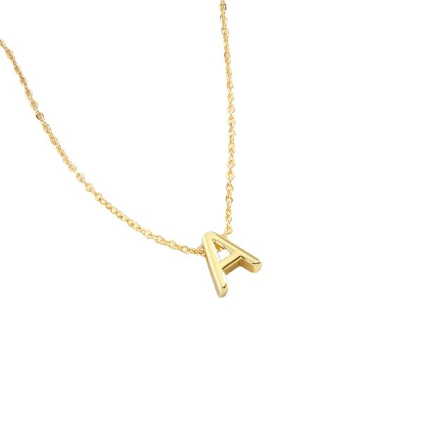 Minimalist Gold 26-Letter Pendant Necklace for Everyday Elegance - Image 5