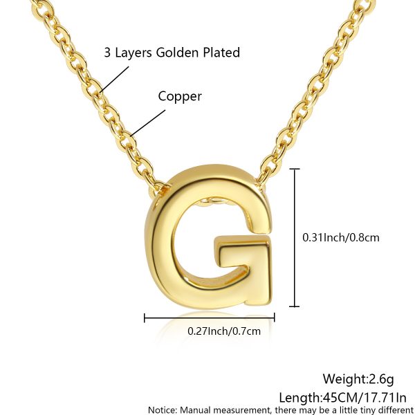 Minimalist Gold 26-Letter Pendant Necklace for Everyday Elegance - Image 12