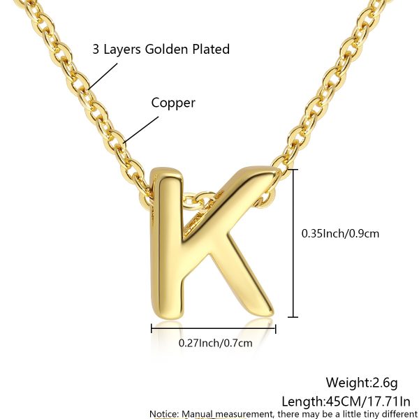 Minimalist Gold 26-Letter Pendant Necklace for Everyday Elegance - Image 16