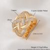 Glamorous Multi-Layer Twist Full Diamond Statement Ring - Image 6