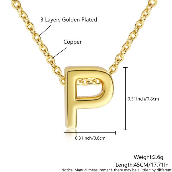 Minimalist Gold 26-Letter Pendant Necklace for Everyday Elegance - Image 21